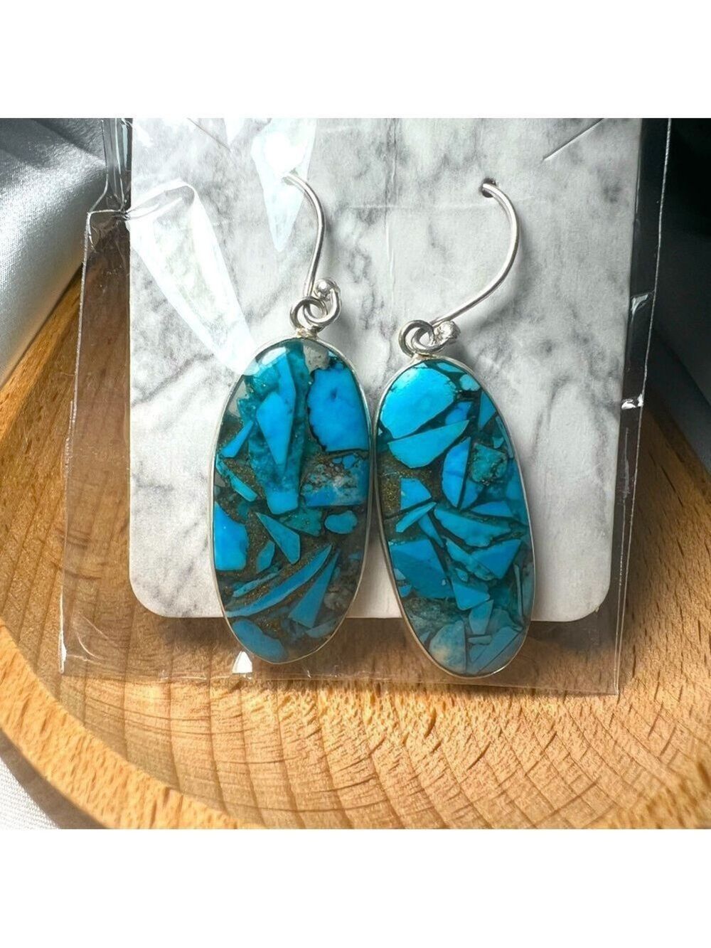 925 Turquoise Gemstone Earrings